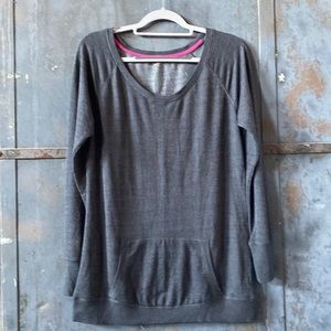 Grey Lightweight Tunic Sweatshirt